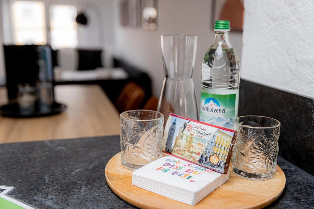 Highlight Am Stadtplatz Muehldorf - C4S Come4Stay - 2 Zimmer Wohnung I Bis Zu 5 Gaeste Kültér fotó